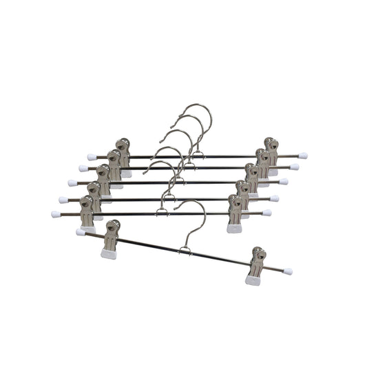 マワ・スカートピンチハンガー ホワイト 6本組