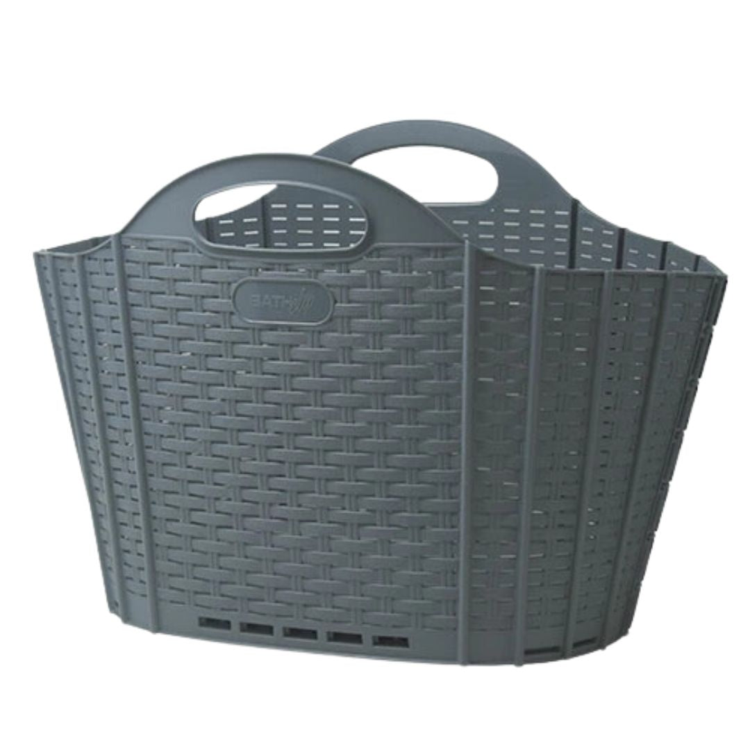 折りたためるランドリーバスケット38L グレー – お片付け